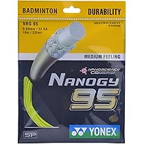 Buy Yonex Nanogy 95 Badminton Strings, 0.69mm (Flash Yellow